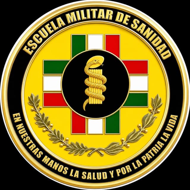 Escudo de Escuela Militar de Oficiales de Sanidad